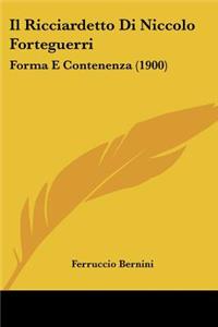 Ricciardetto Di Niccolo Forteguerri