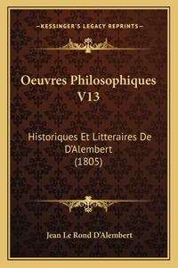 Oeuvres Philosophiques V13