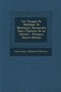 Les Voyages de Balthasar de Monconys