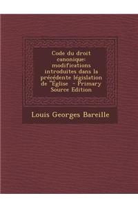 Code Du Droit Canonique