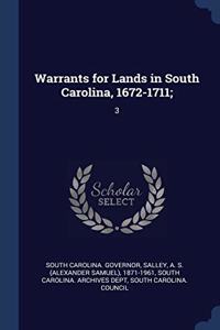 WARRANTS FOR LANDS IN SOUTH CAROLINA, 16