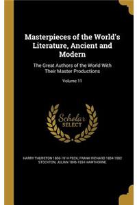 Masterpieces of the World's Literature, Ancient and Modern