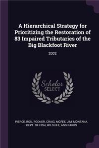 A Hierarchical Strategy for Prioritizing the Restoration of 83 Impaired Tributaries of the Big Blackfoot River