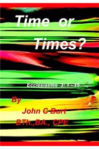 Time or Times