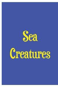 Sea Creatures - Notebook / Extended Lined Pages / Soft Matte Cover