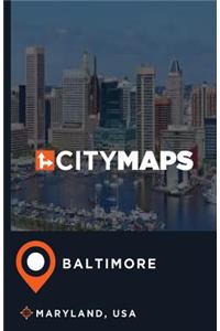 City Maps Baltimore Maryland, USA