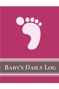 Baby's Daily Log Notebook Tracker for Newborn and Toddler