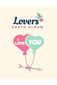 Lovers Photo Album: Valentines Photo album, (Love Composition) - 8.5x11 in.