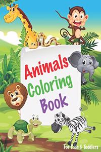 Animals Coloring Books for Kids & Toddlers