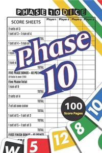 Phase 10 Score Sheets
