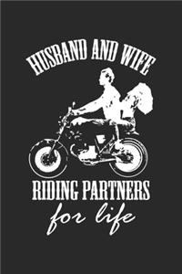 Husband and wife riding partner for life
