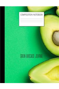 green avocado journal Composition Notebook