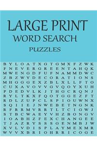 Large print word search puzzles
