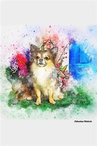 Chihuahua Notebook: Exquisite Hand Painted Watercolor Dog Journal