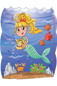 2018-2019 Happy Little Mermaid Large Print Academic Year Monthly Planner