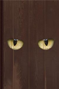 Creepy Cat Eyes Journal Notebook