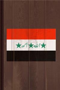 Iraq Flag Journal Notebook