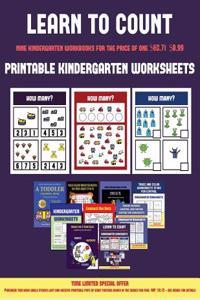 Printable Kindergarten Worksheets (Learn to count for preschoolers)