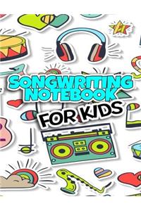Songwriting Notebook For Kids