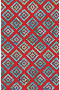 Bullet Journal Geometric Squares - Red