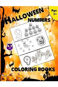 Halloween Numbers Coloring Books