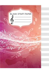 Blank Staff Paper: Large Print(8.5"x11") - Music Manuscript Paper - Composition Notebook - Blank Sheet Music Book - Vol.2: Blank Sheet Music