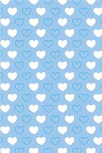 Journal Notebook Hearts Pattern 1