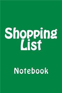 Shopping List