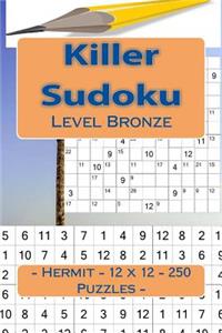 Killer Sudoku - Hermit - 12 X 12 - 250 Puzzles - Level Bronze