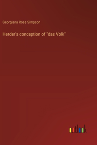 Herder's conception of 