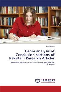 Genre analysis of Conclusion sections of Pakistani Research Articles