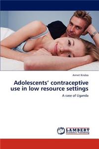 Adolescents' contraceptive use in low resource settings