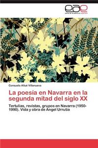 poesía en Navarra en la segunda mitad del siglo XX