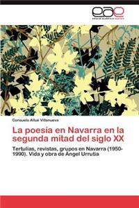 poesía en Navarra en la segunda mitad del siglo XX