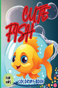 Cute Fish Coloring Book For Kids