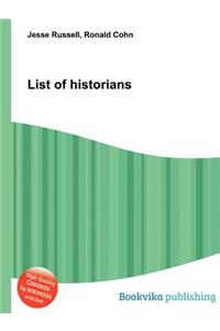 List of Historians