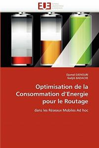 Optimisation de la Consommation D Energie Pour Le Routage