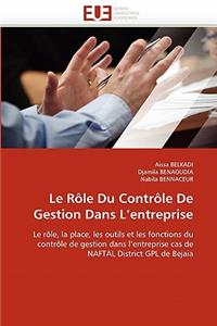 Le Rôle Du Contrôle de Gestion Dans L Entreprise