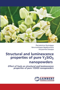 Structural and luminescence properties of pure Y2SiO5 nanopowders