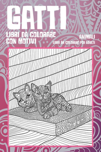 Libri da colorare con motivi - Libri da colorare per adulti - Animali - Gatti