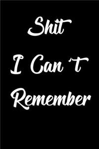 Shit I Can't Remember