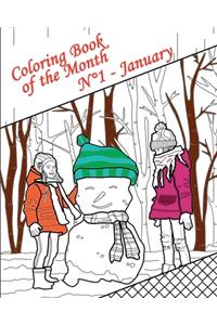 Coloring Book of the Month - N°1 January