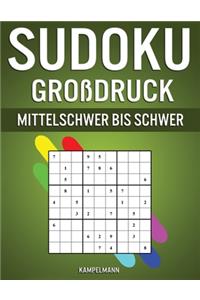 Sudoku Großdruck Mittelschwer bis Schwer