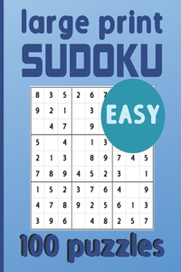 Large Print Sudoku 100 Puzzles Easy