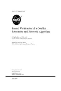 Formal Verification of a Conflict Resolution and Recovery Algorithm