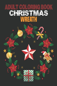 Adult Coloring Book Christmas Wreath