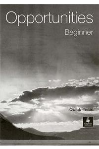 Opportunities Global Beginner Quick Tests