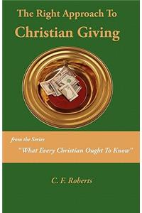 The Right Approach to Christian Giving