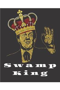 Swamp King Trump Blank Book Gag Gift