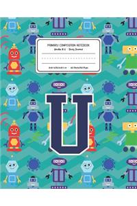 Primary Composition Notebook Grades K-2 Story Journal U